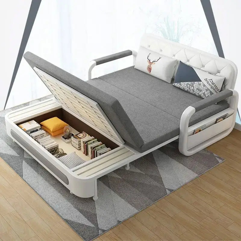 Multifunctional Folding Sofa Bed with Storage