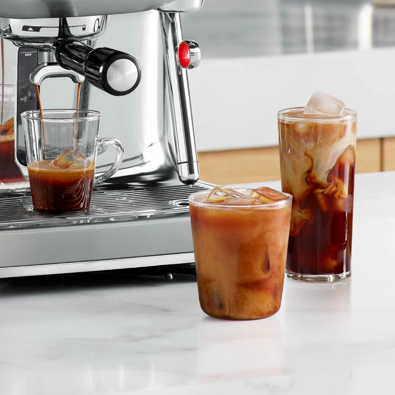 Automatic Coffee Machine With Brushed Stainless Steel Grinder