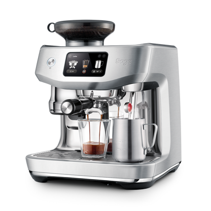 Automatic Coffee Machine With Brushed Stainless Steel Grinder
