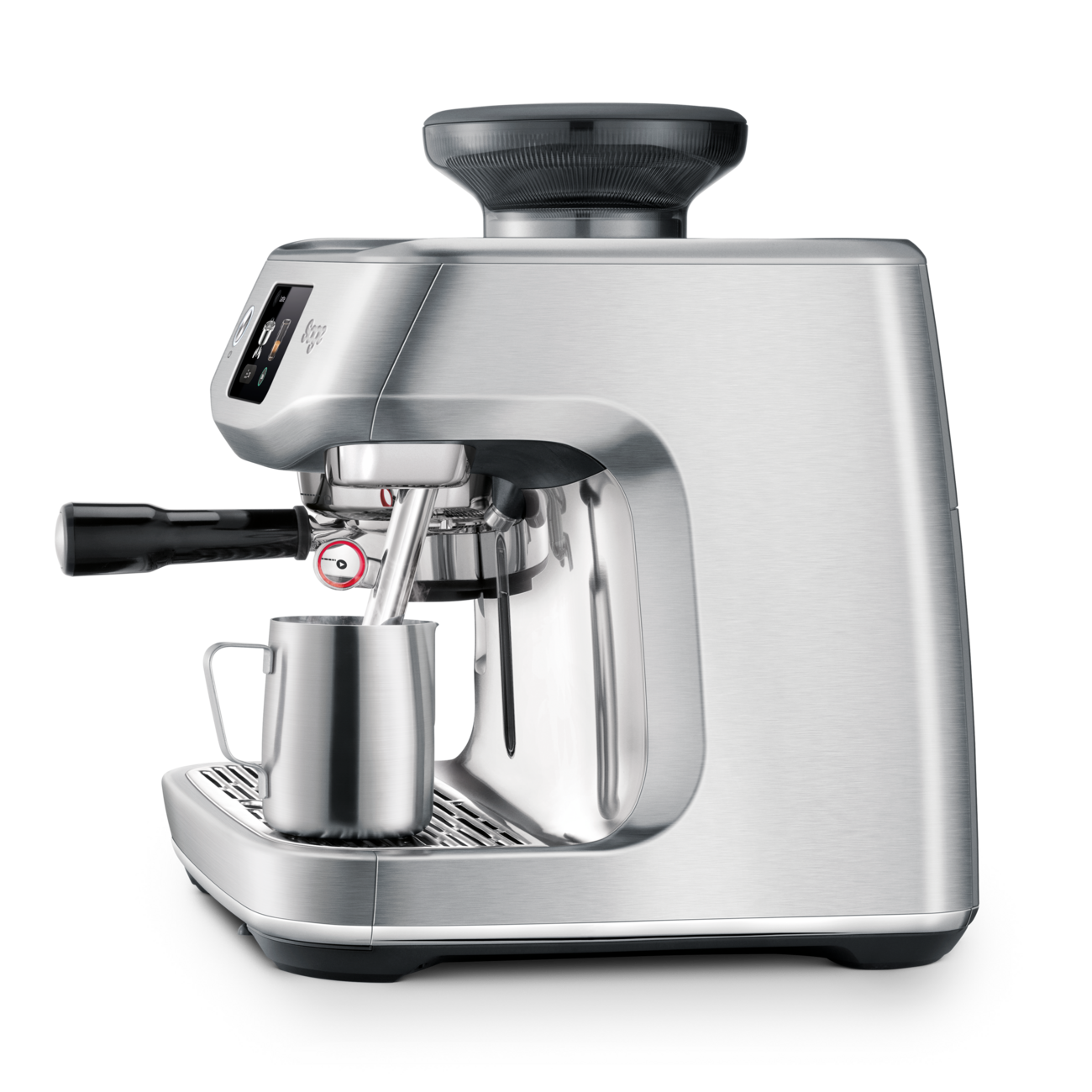 Automatic Coffee Machine With Brushed Stainless Steel Grinder